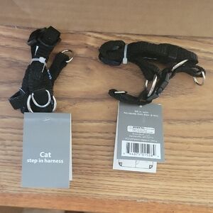 2 Black Cat Step-In Harnesses (Selling Together)